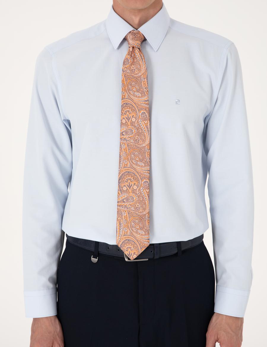 Açık Mavi Regular Fit Uzun Kollu Basic Gömlek