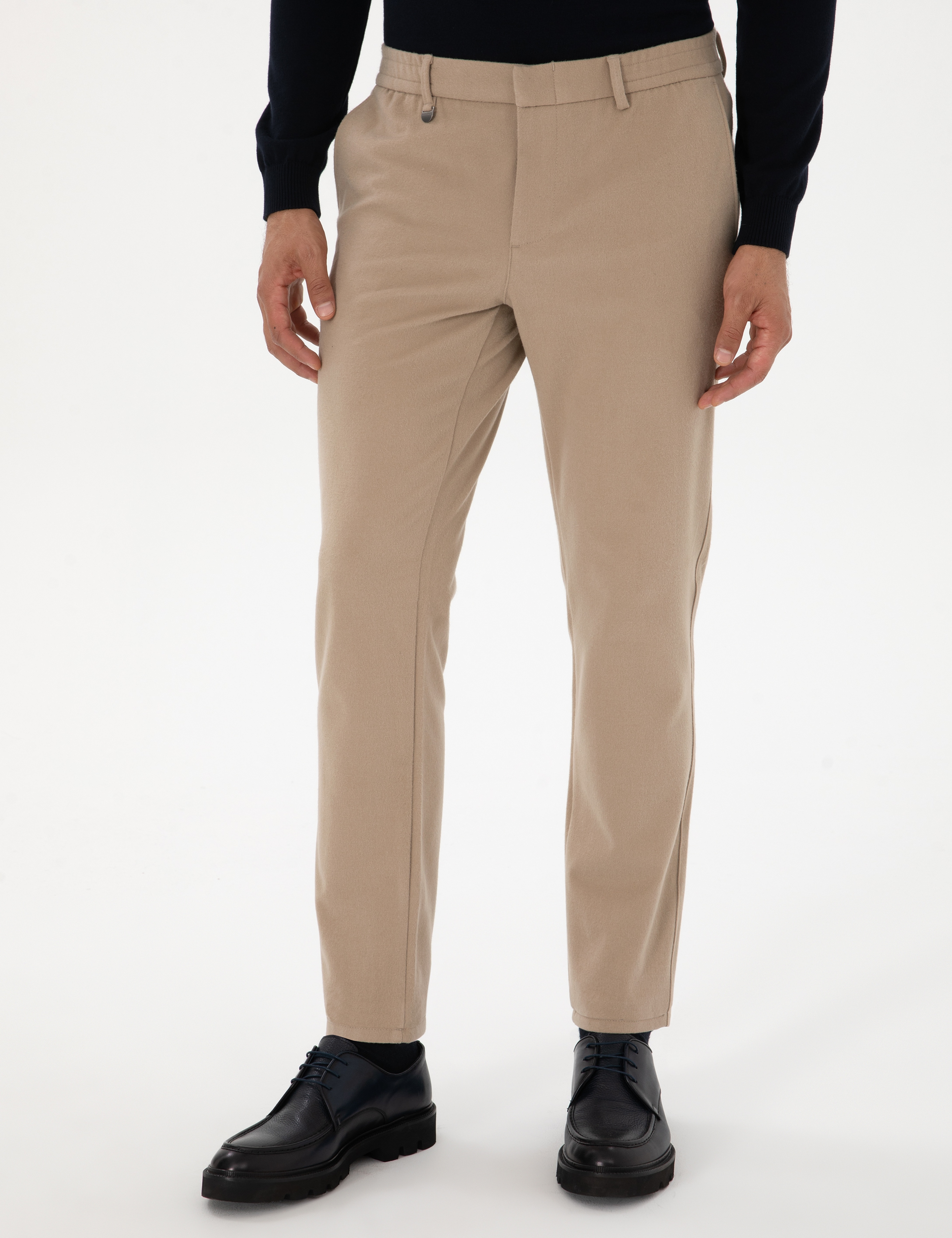Bej Ex. Slim Fit Kumaş Pantolon