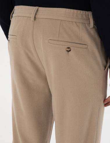 Bej Ex. Slim Fit Kumaş Pantolon