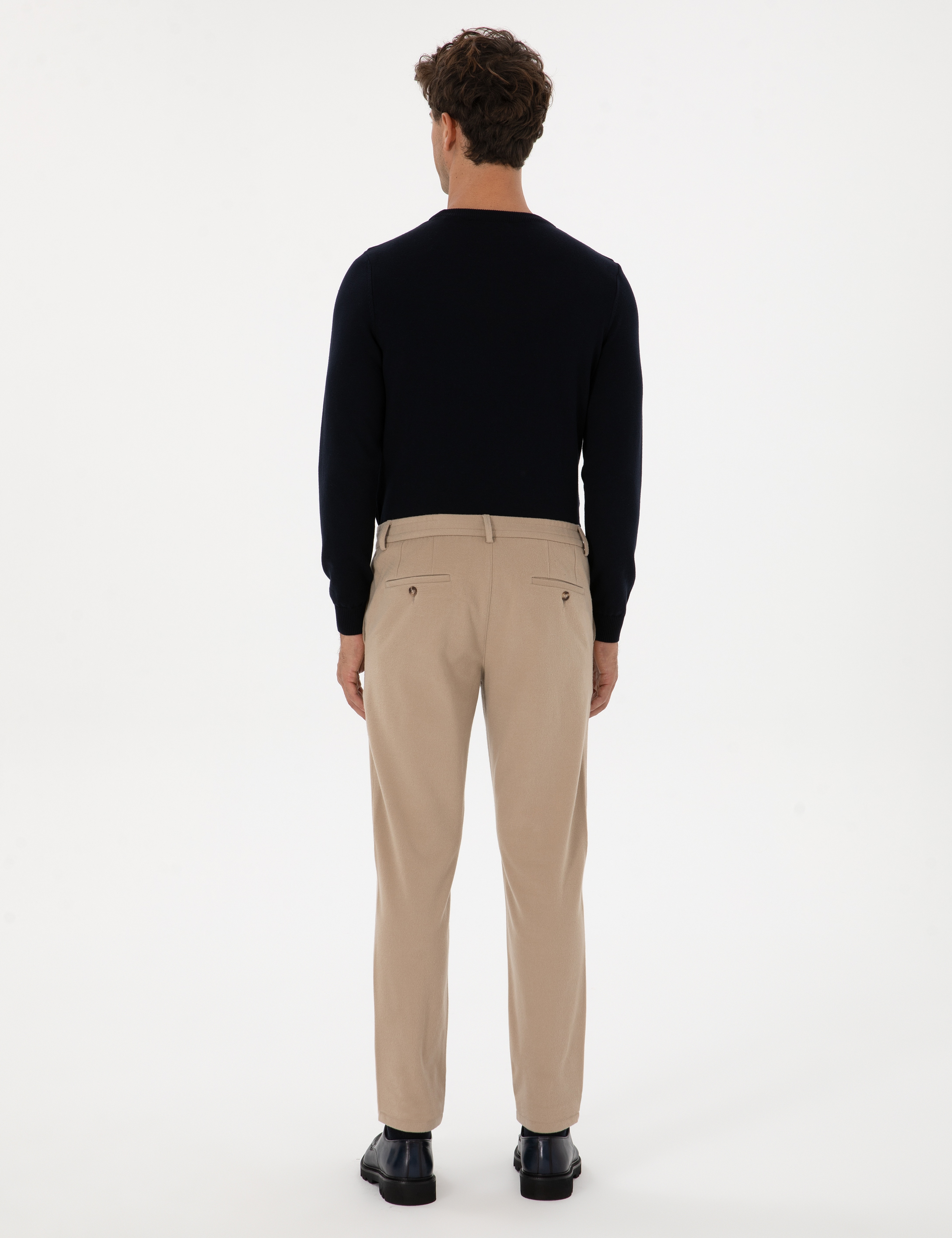 Bej Ex. Slim Fit Kumaş Pantolon