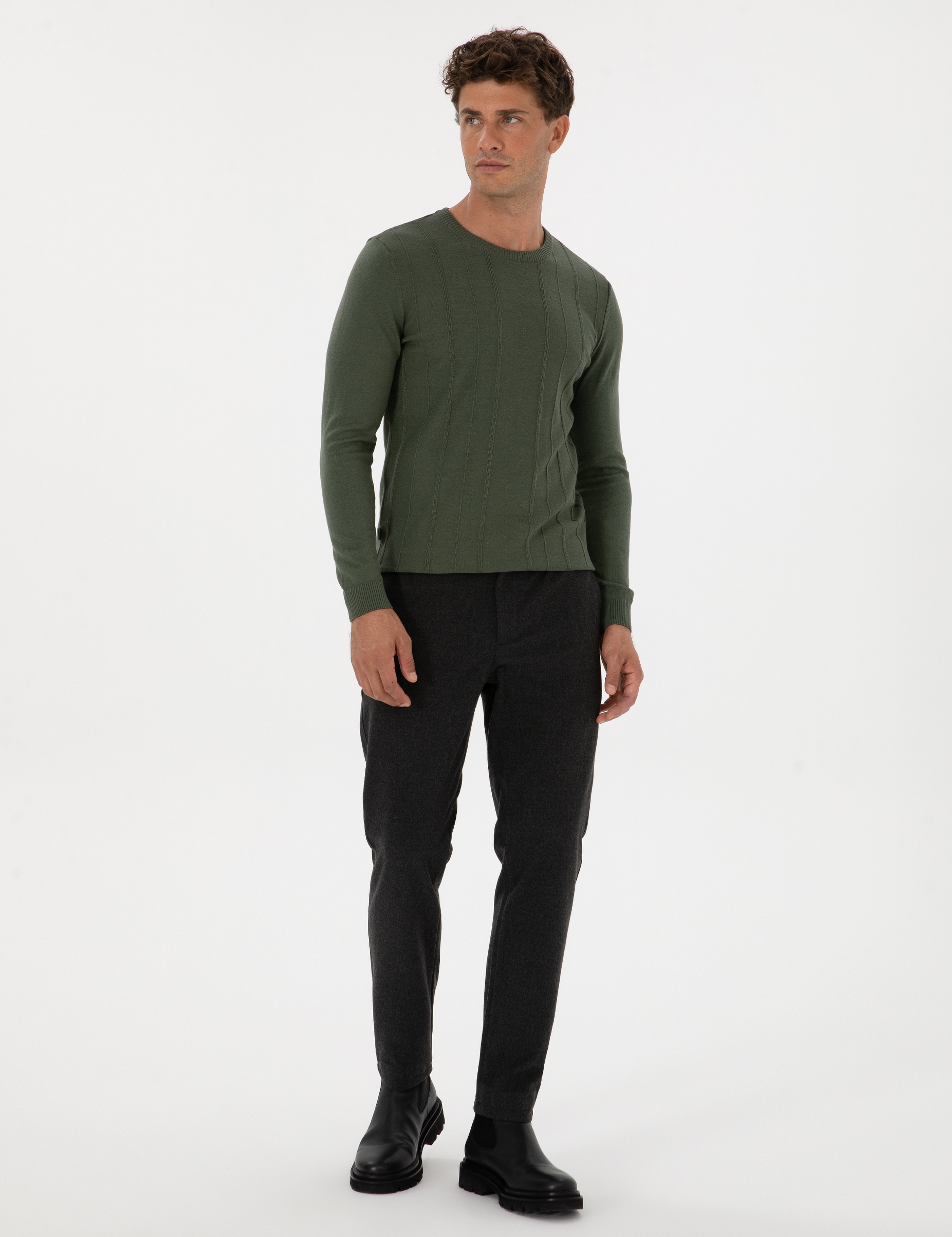 Antrasit Ex. Slim Fit Kumaş Pantolon - Image 3