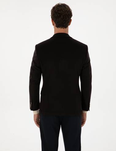 Kahverengi Slim Fit Ceket