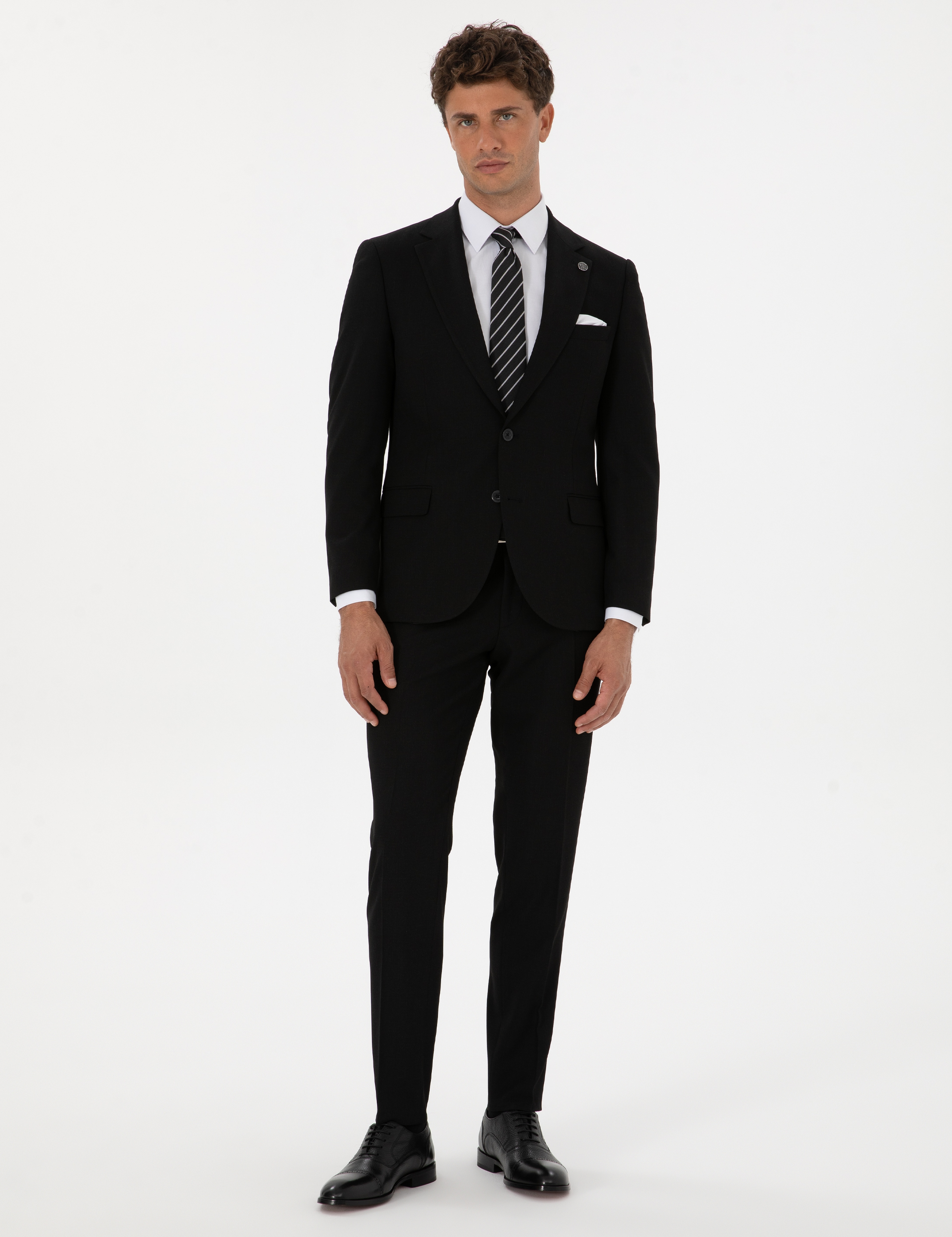Siyah Ex. Slim Fit Takım Elbise - Image 1