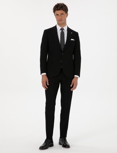 Siyah Ex. Slim Fit Takım Elbise