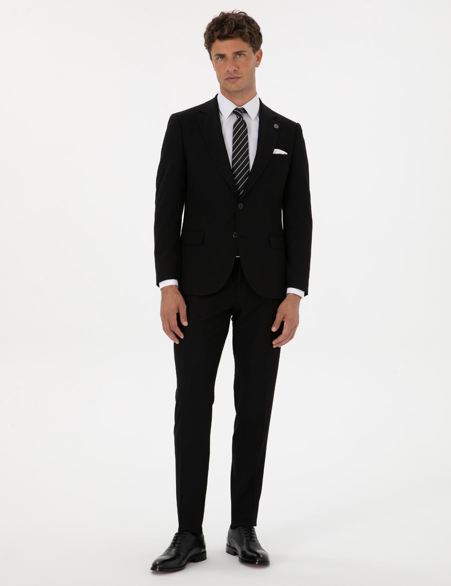 Siyah Ex. Slim Fit Takım Elbise