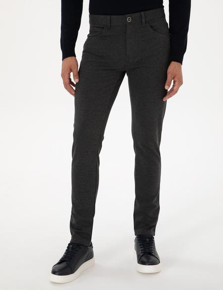 Antrasit Slim Fit Kanvas Pantolon - 50310857220