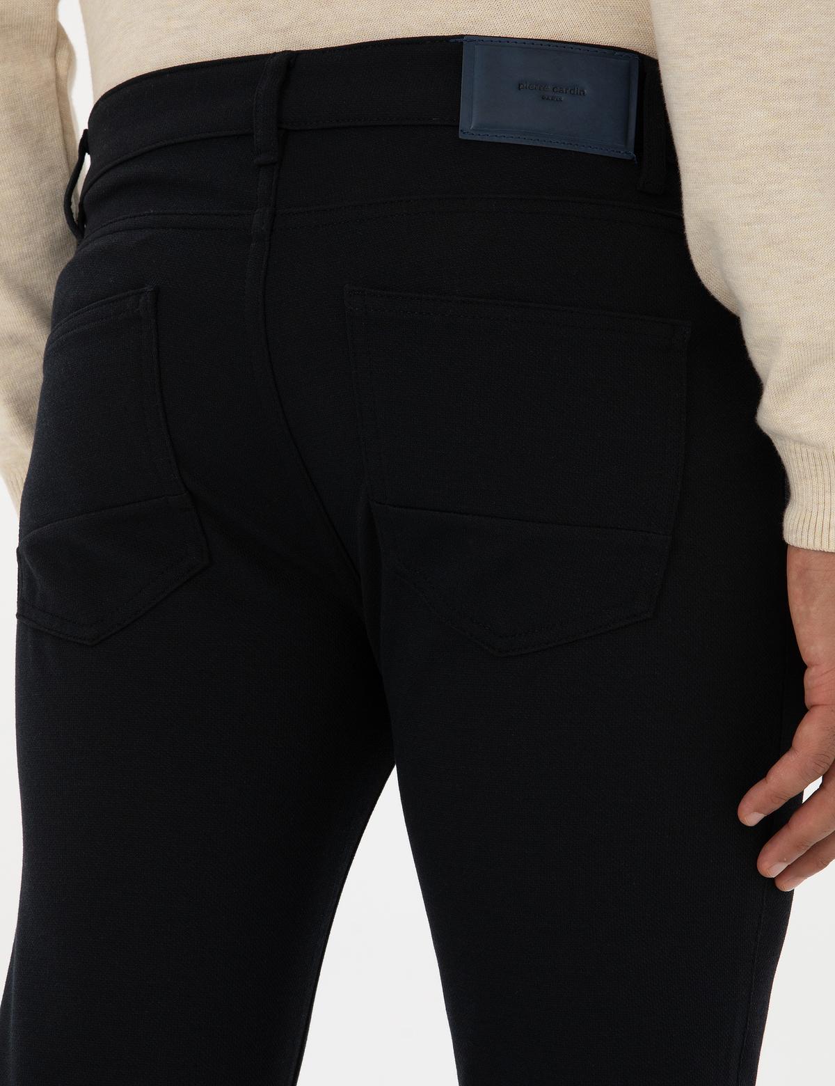 Lacivert Slim Fit Kanvas Pantolon - 50310857251