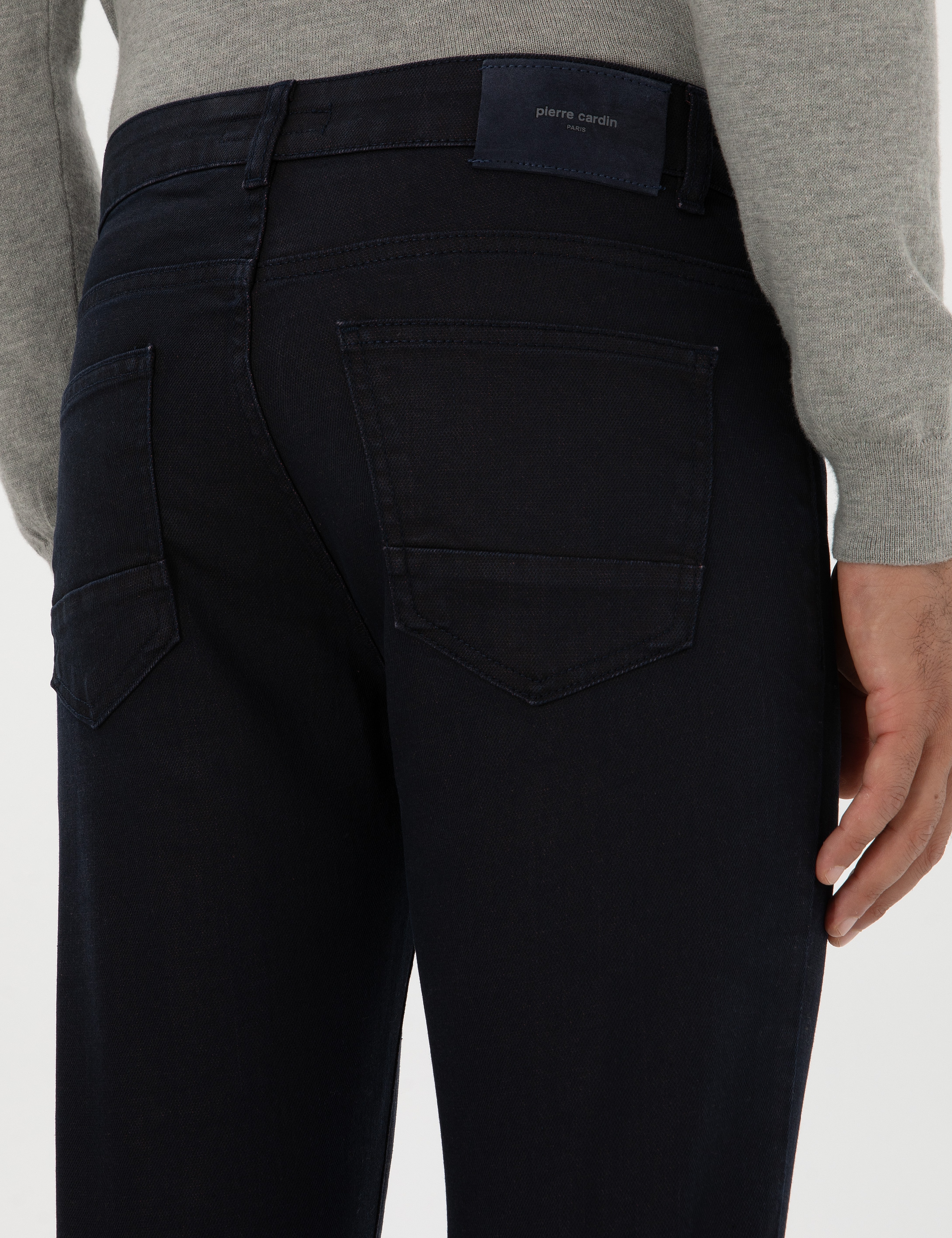 Lacivert Slim Fit Jean Pantolon - Image 6