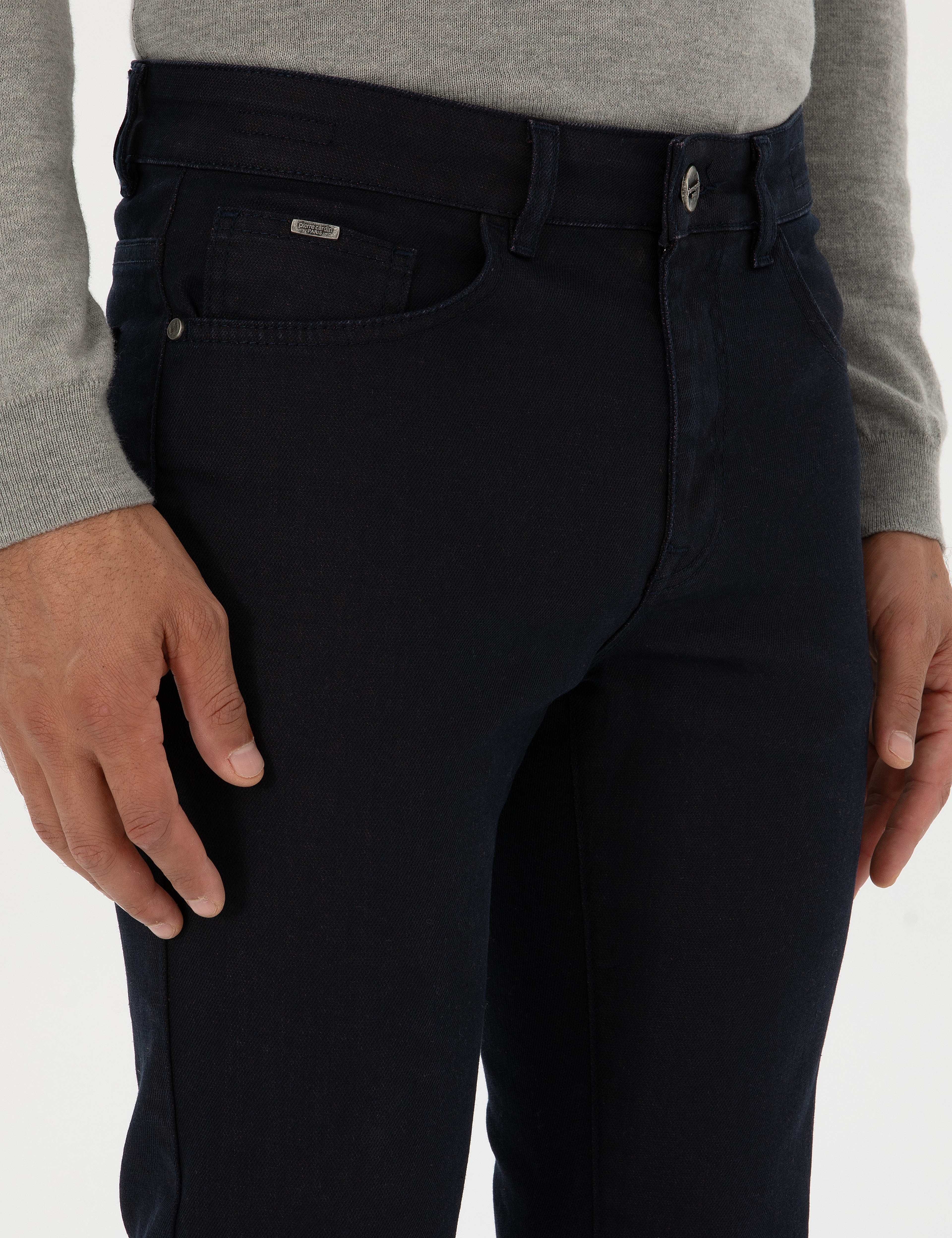 Lacivert Slim Fit Jean Pantolon