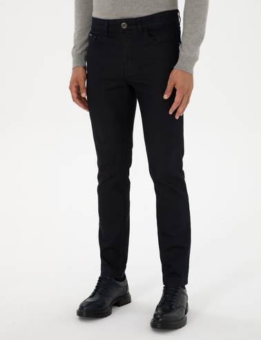 Lacivert Slim Fit Jean Pantolon