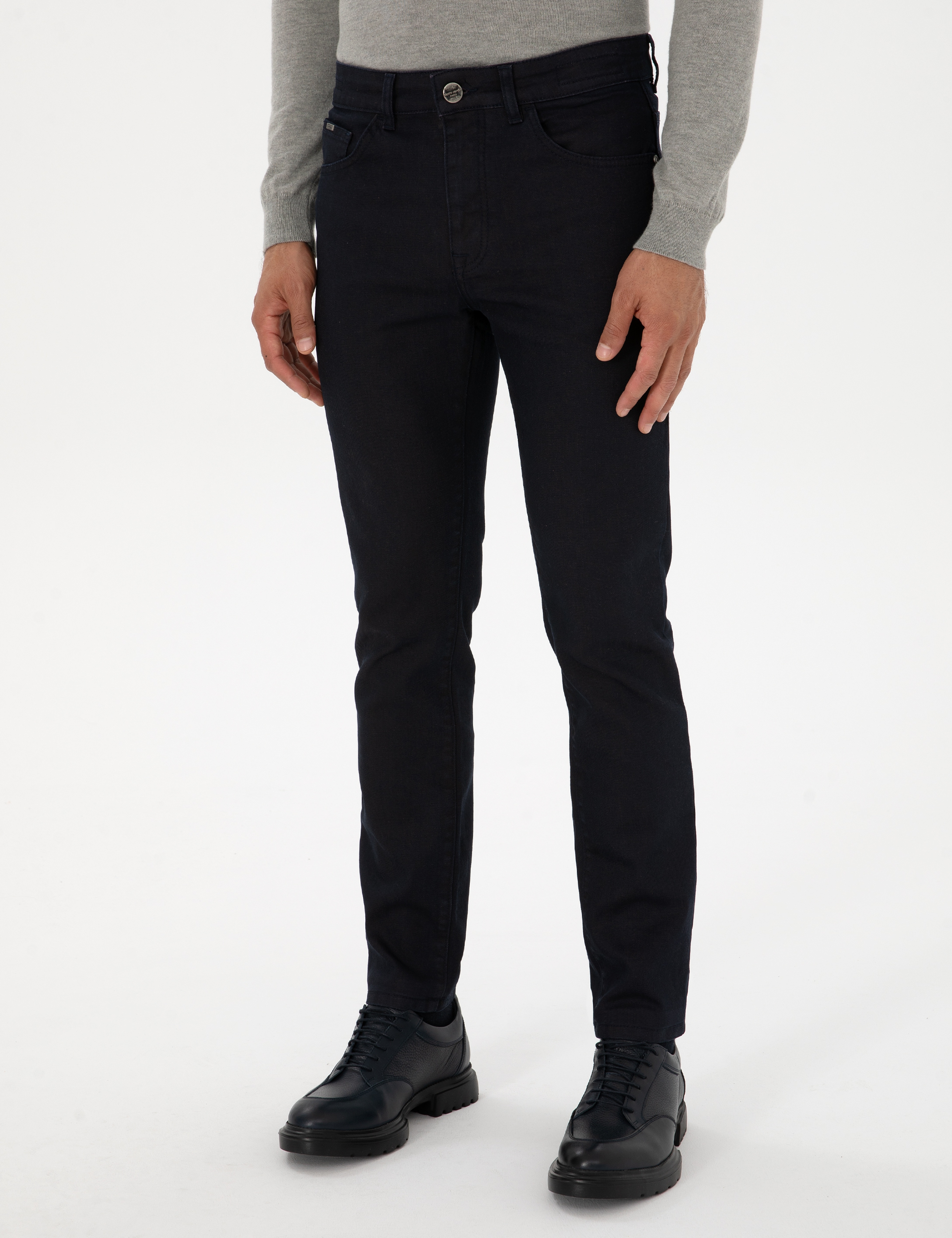 Lacivert Slim Fit Jean Pantolon - Image 2