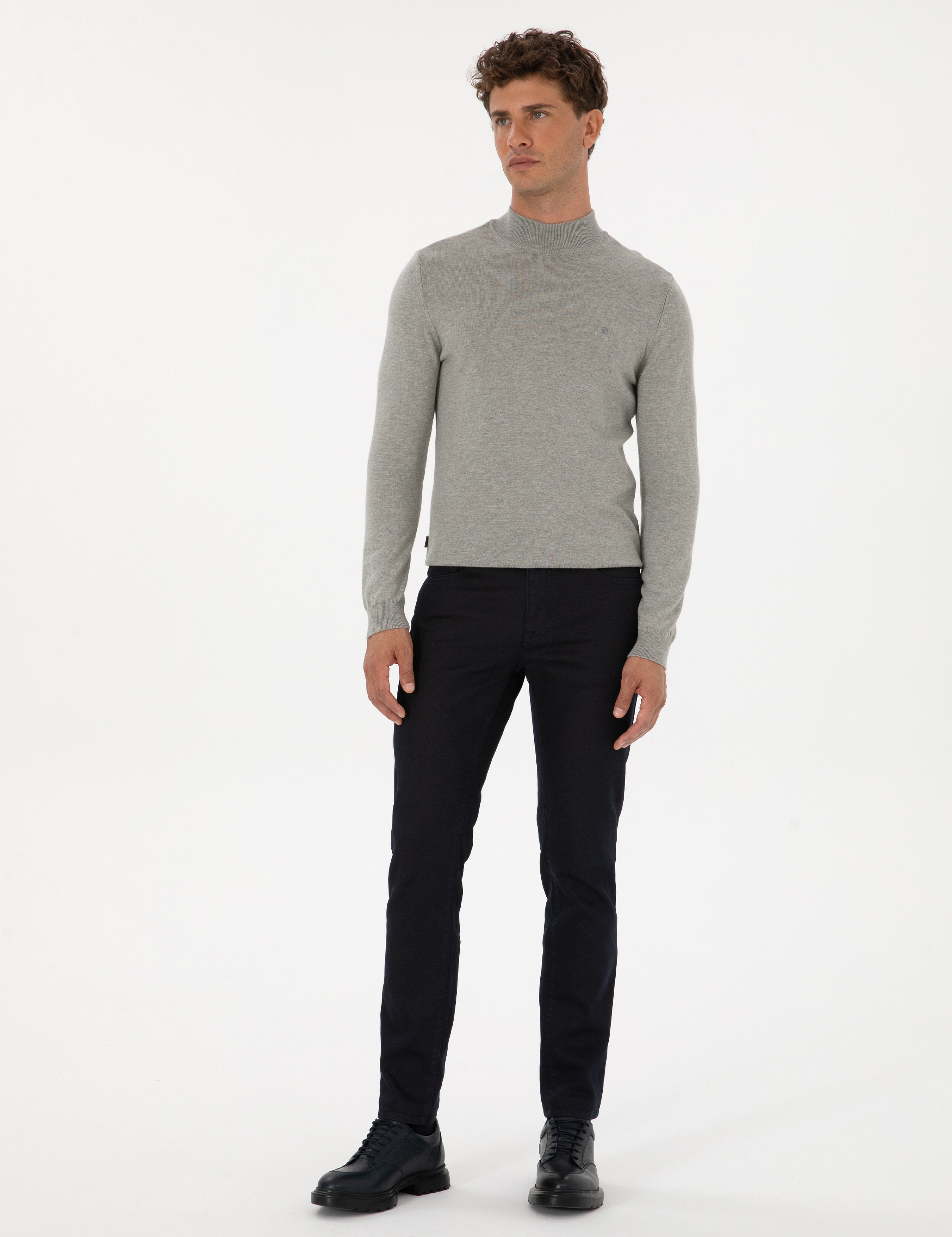 Lacivert Slim Fit Jean Pantolon - Image 3