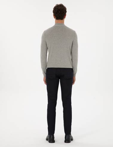 Lacivert Slim Fit Jean Pantolon