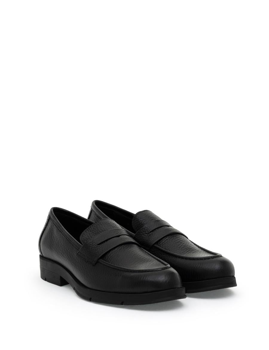 Siyah Deri Casual Ayakkabı