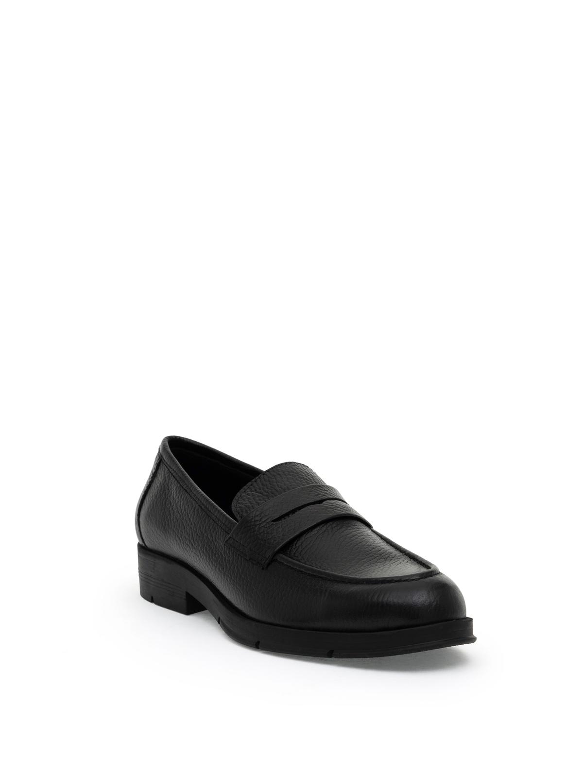 Siyah Deri Casual Ayakkabı - 50300059001