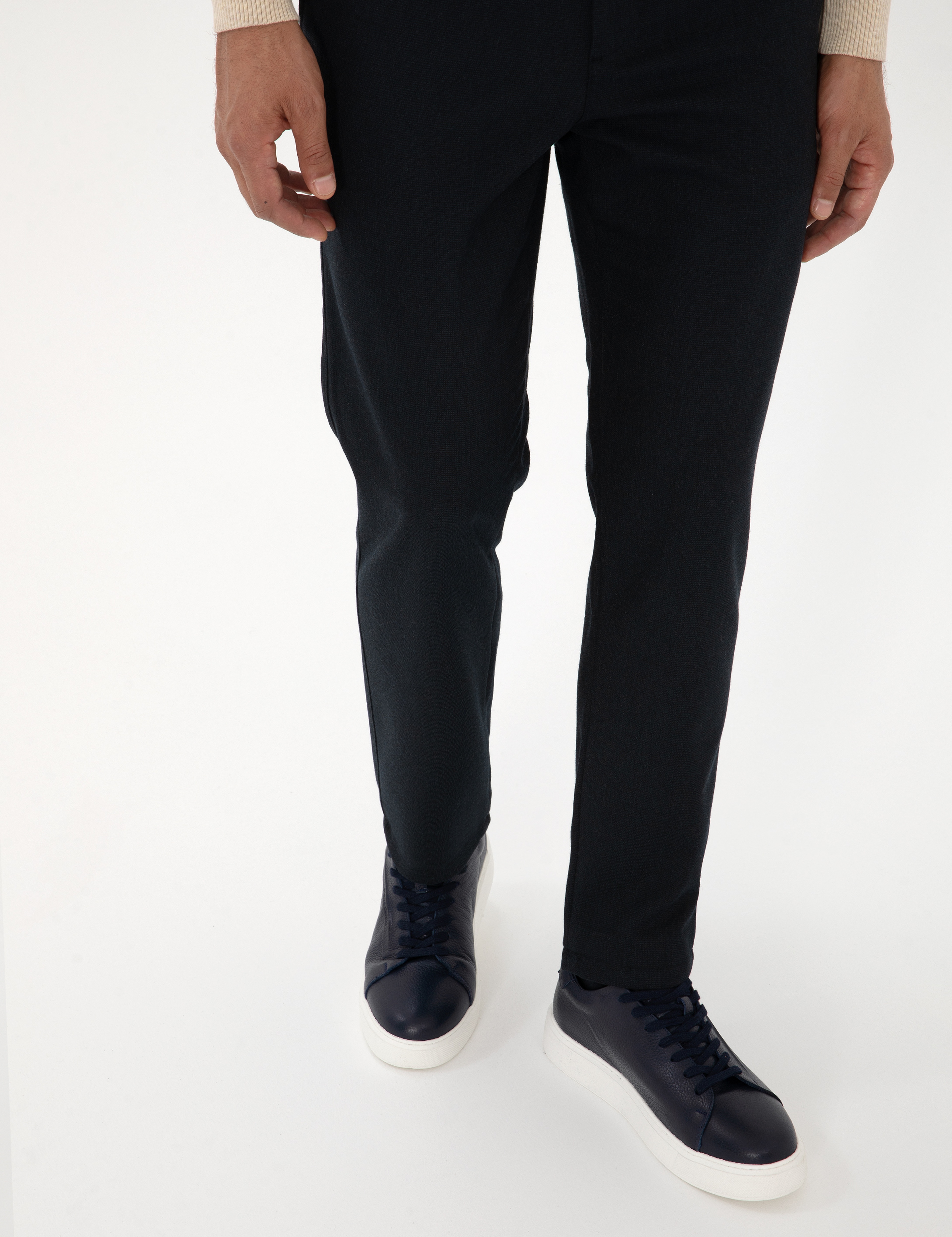 Lacivert %100 Deri Casual Ayakkabı - Image 6