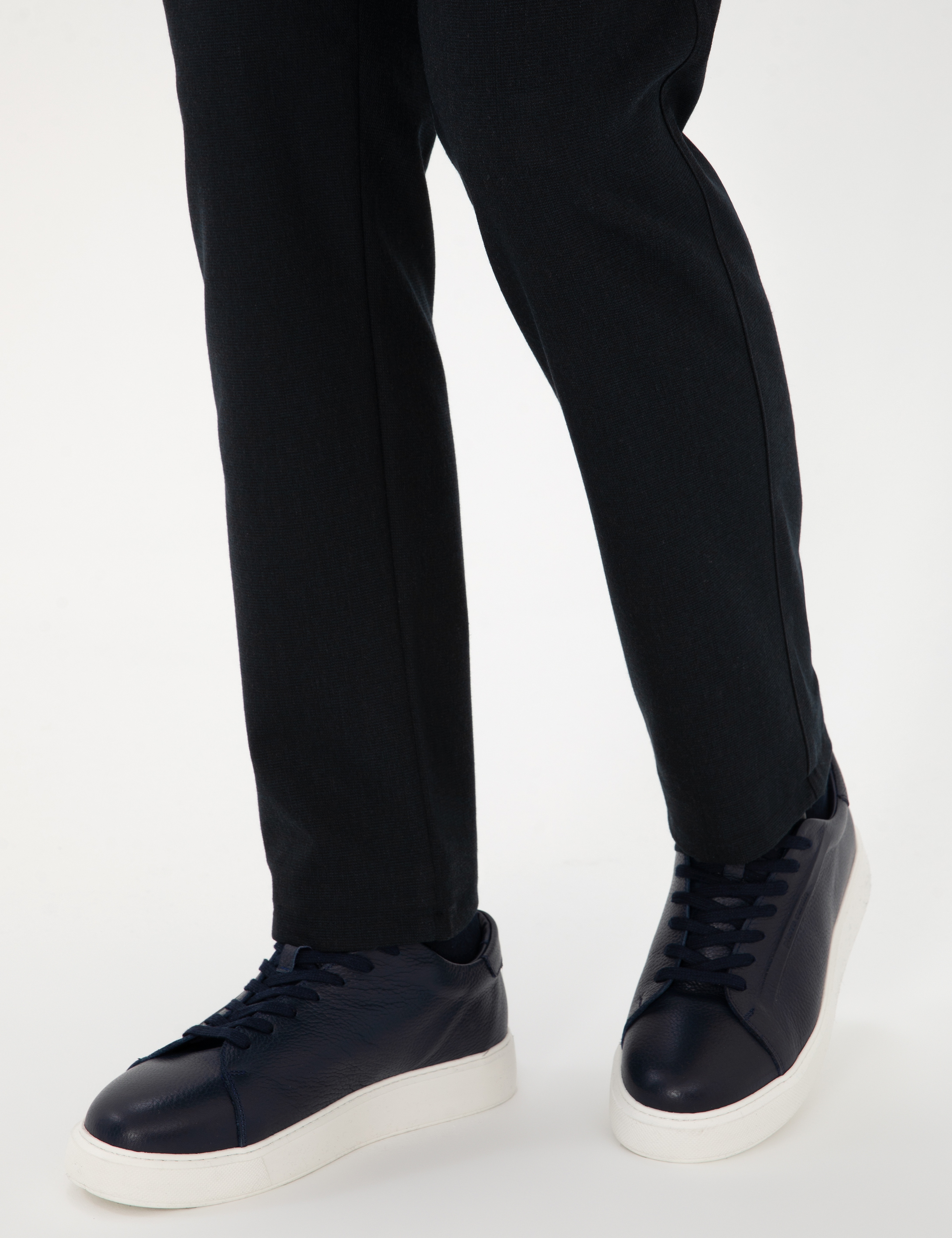 Lacivert %100 Deri Casual Ayakkabı - Image 7
