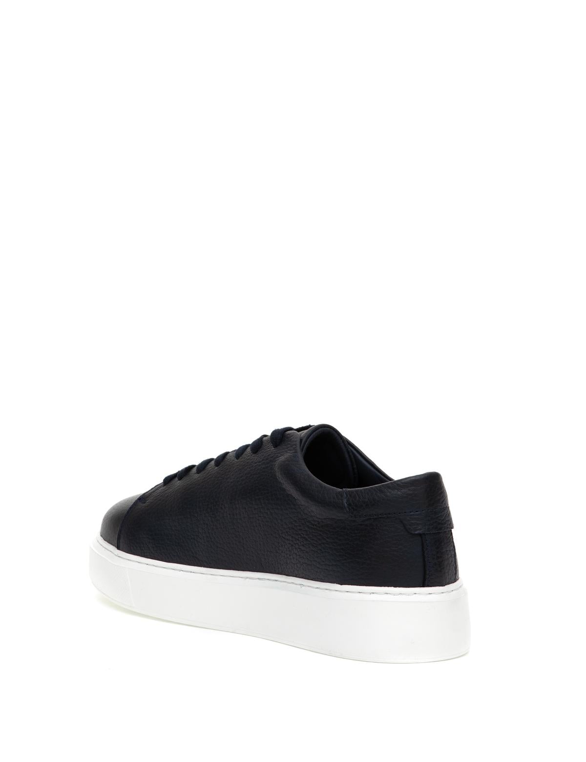 Lacivert %100 Deri Casual Ayakkabı - 50315647018