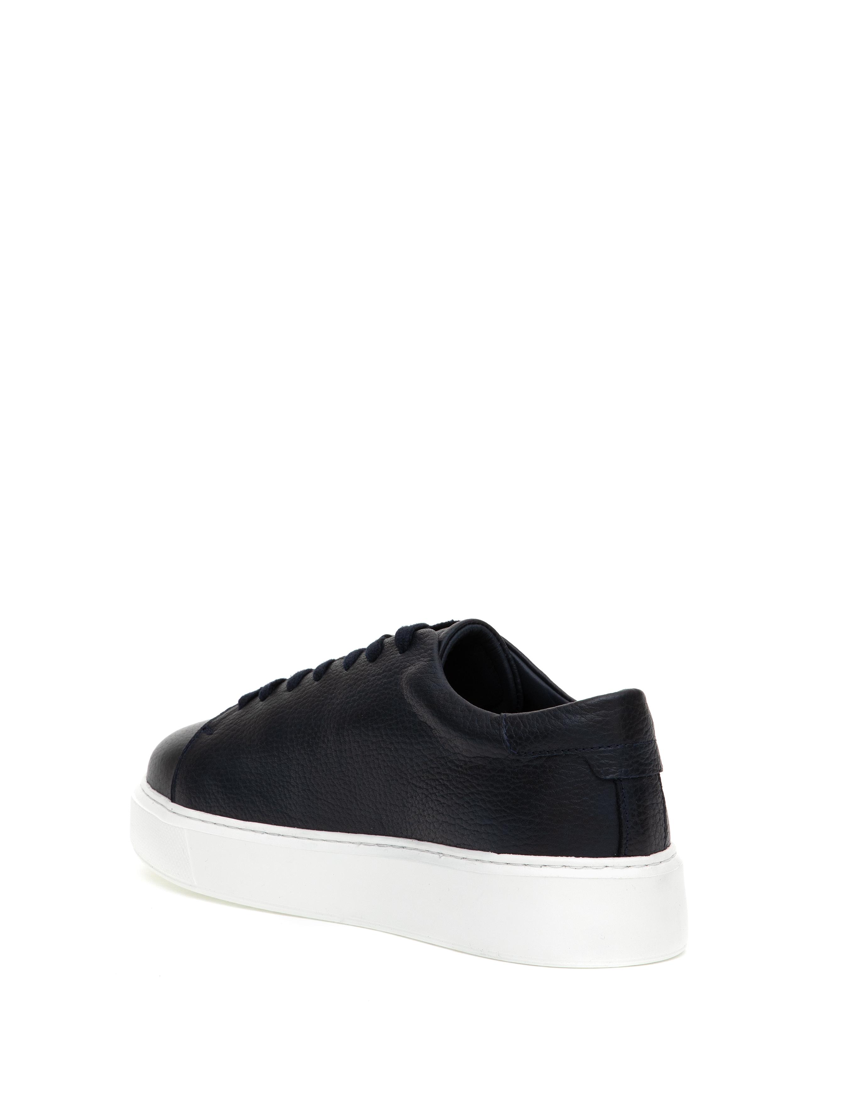 Lacivert %100 Deri Casual Ayakkabı