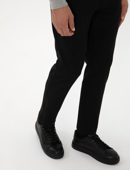 Siyah %100 Deri Casual Ayakkabı - 50315647012