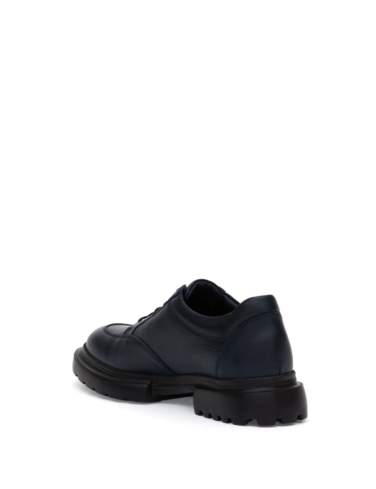 Lacivert %100 Deri Casual Ayakkabı - 50315649014