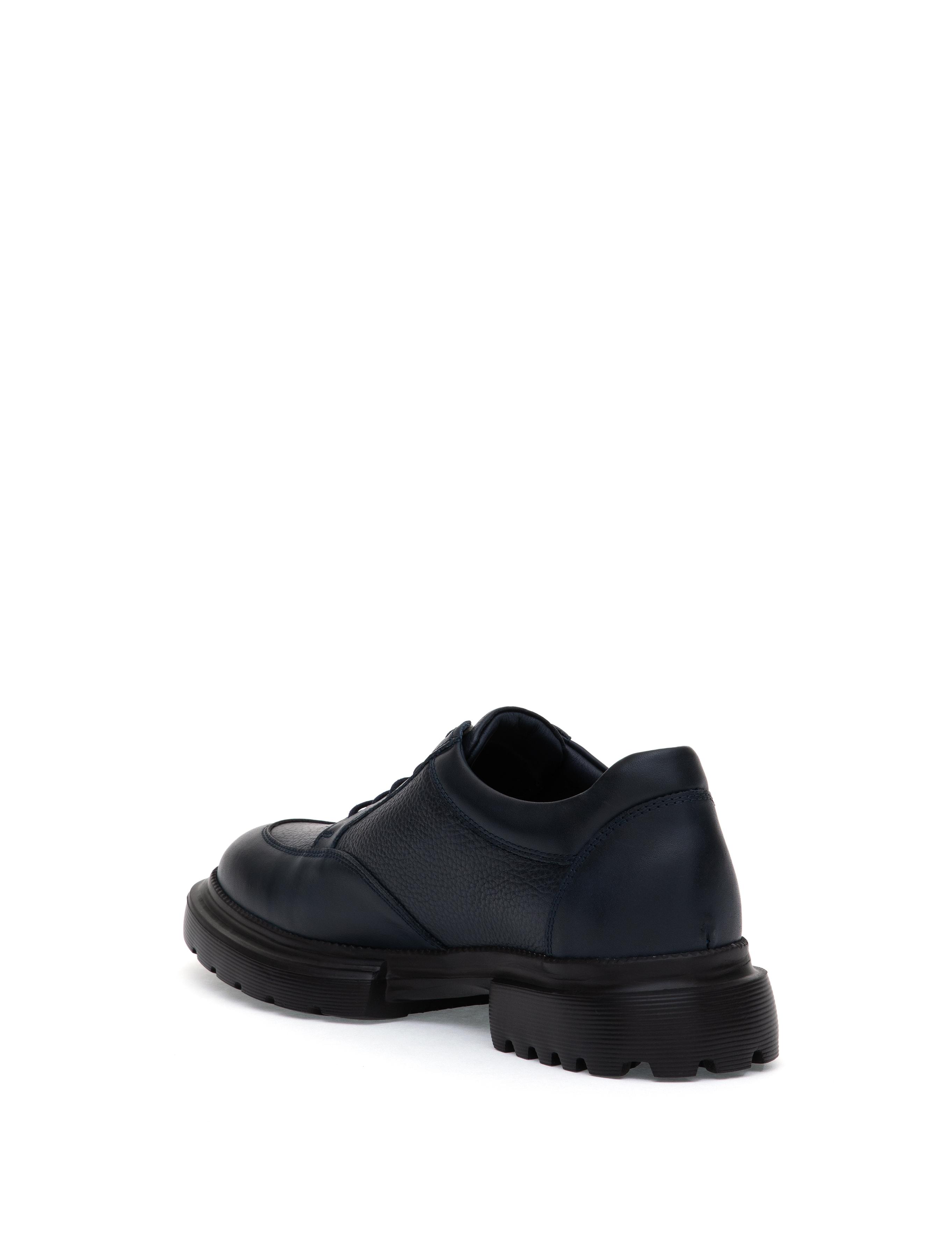 Lacivert %100 Deri Casual Ayakkabı