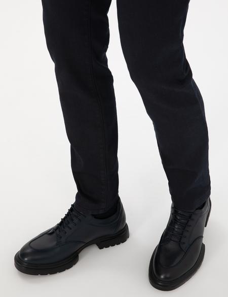 Lacivert %100 Deri Casual Ayakkabı - 50315649014