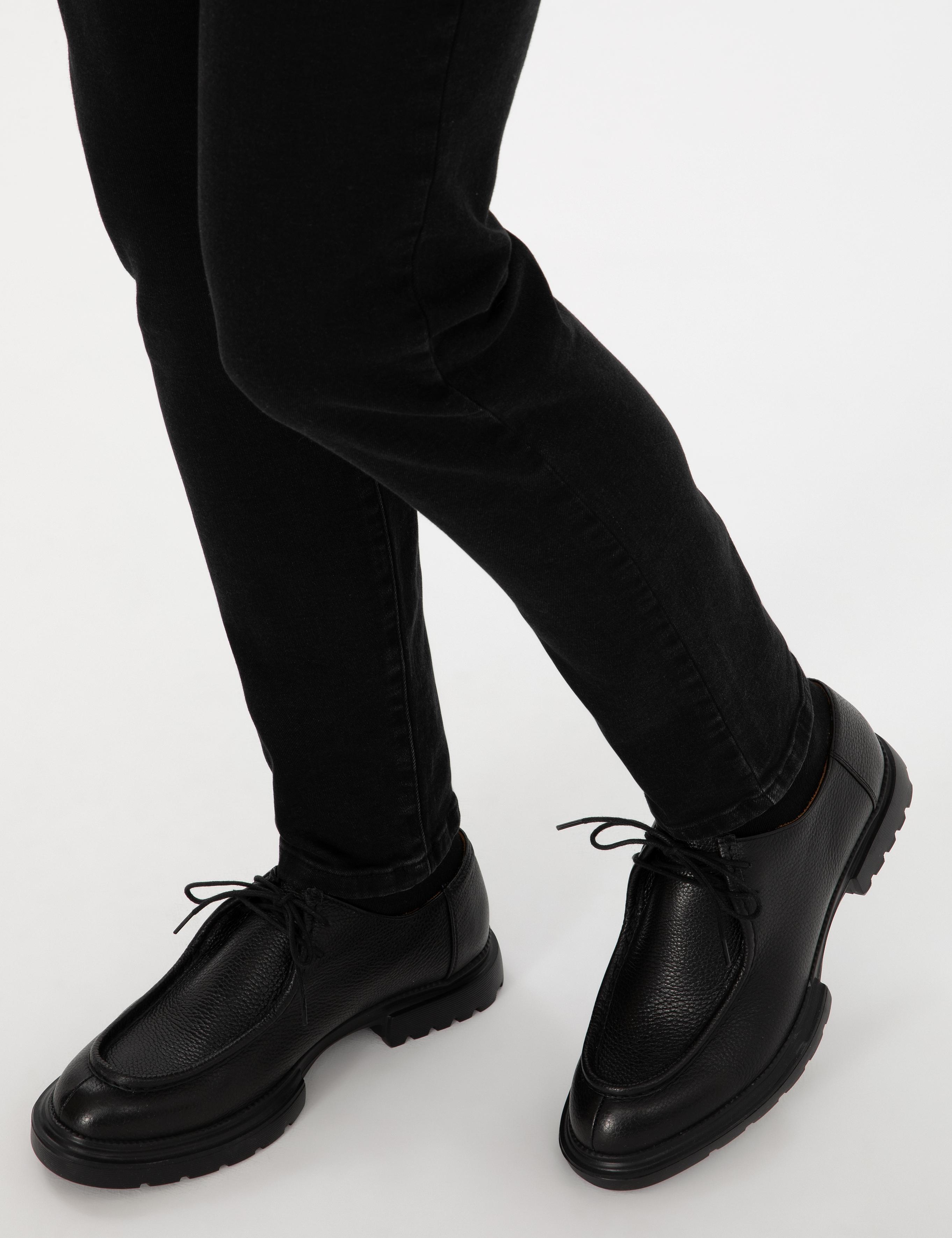 Siyah %100 Deri Eva Taban Casual Ayakkabı