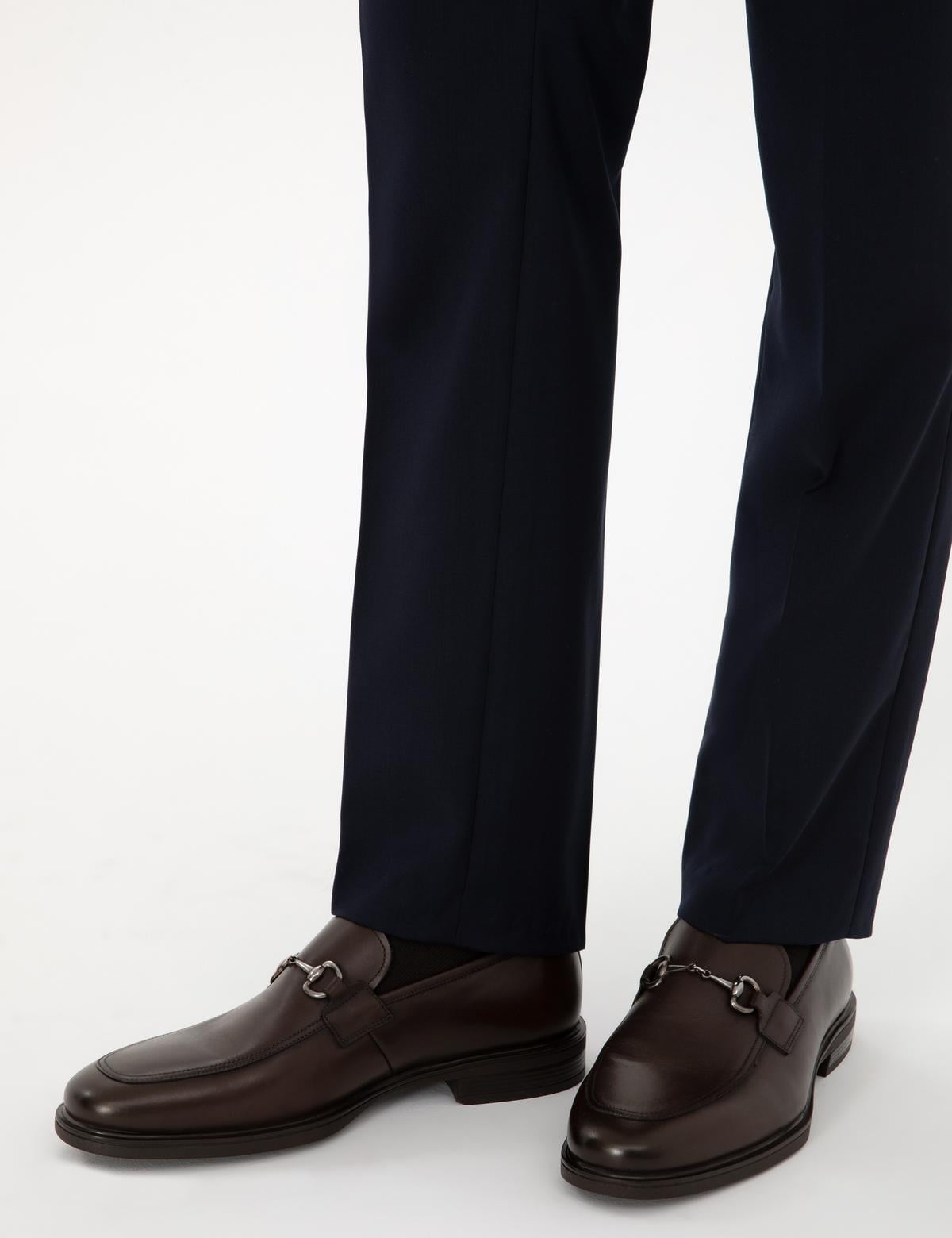 Kahverengi %100 Deri Klasik Ayakkabı - 50316797003