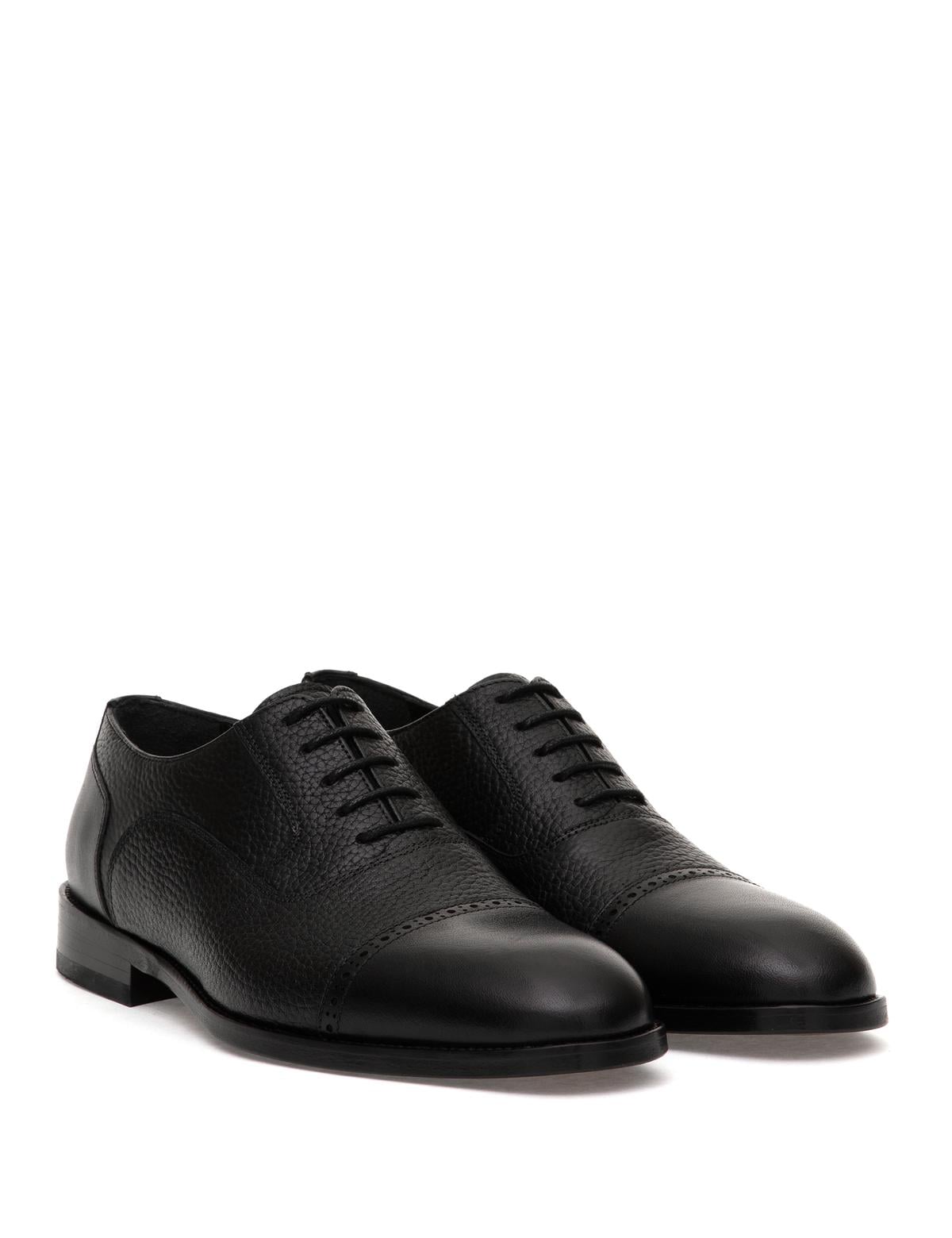 Siyah %100 Deri Klasik Ayakkabı