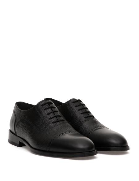 Siyah %100 Deri Klasik Ayakkabı - 50315620018