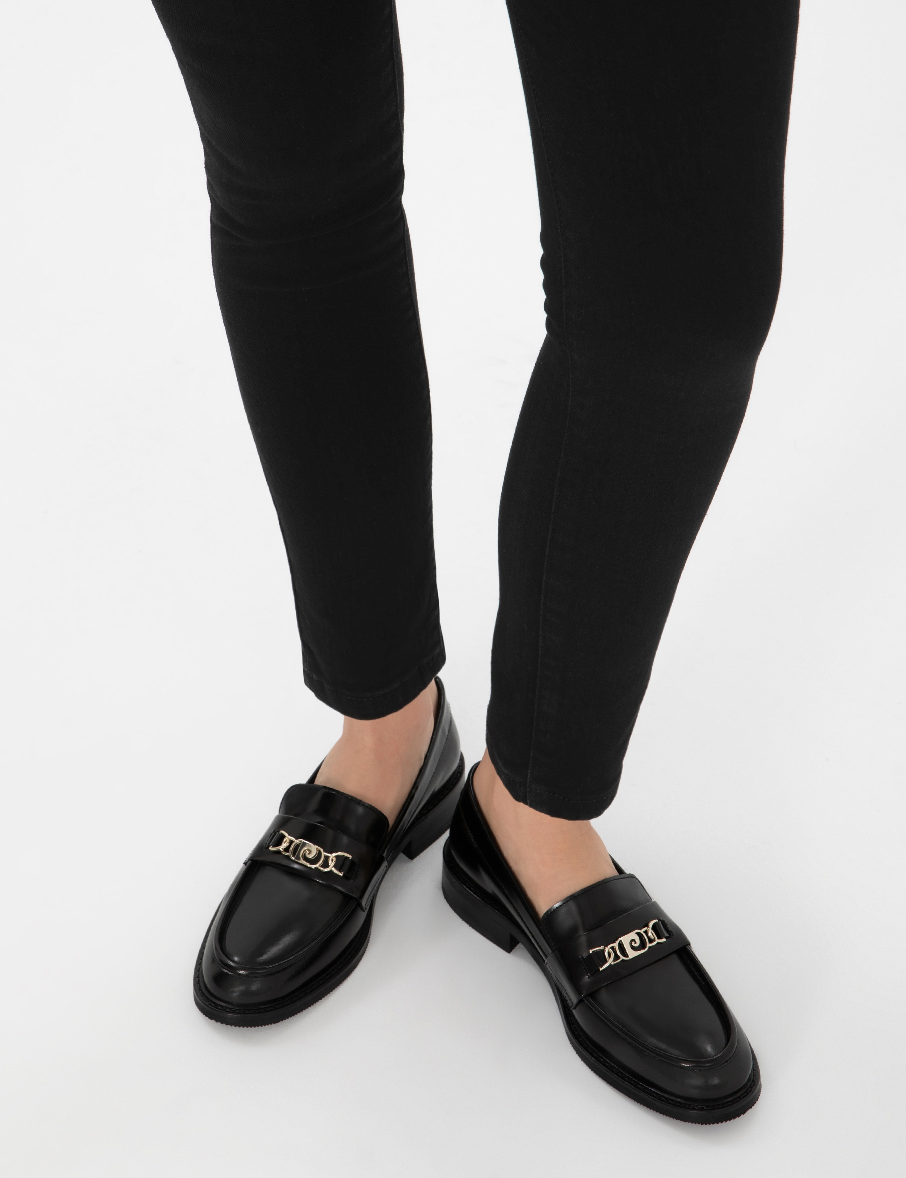 Siyah Casual Deri Ayakkabı - Image 7