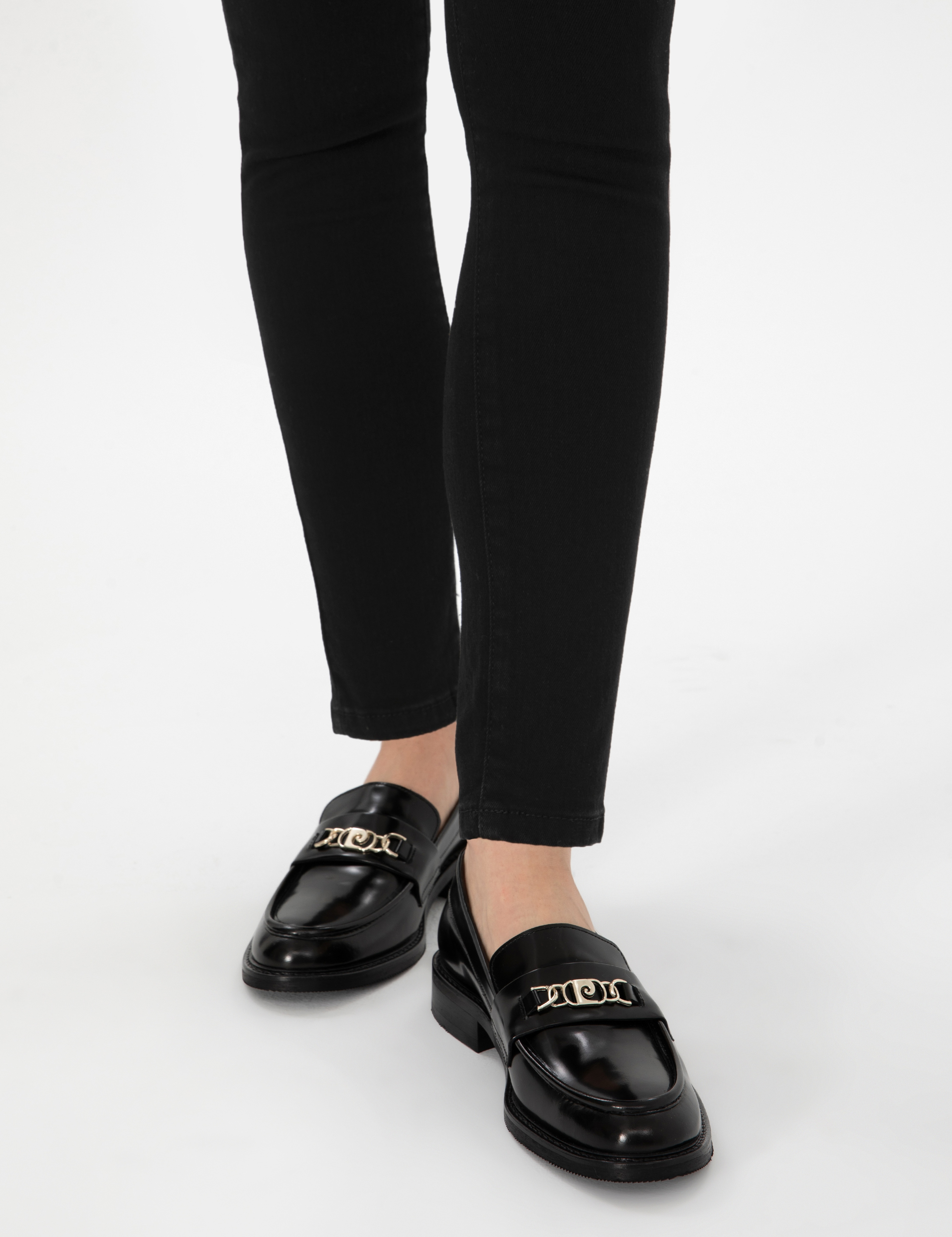 Siyah Casual Deri Ayakkabı - Image 6