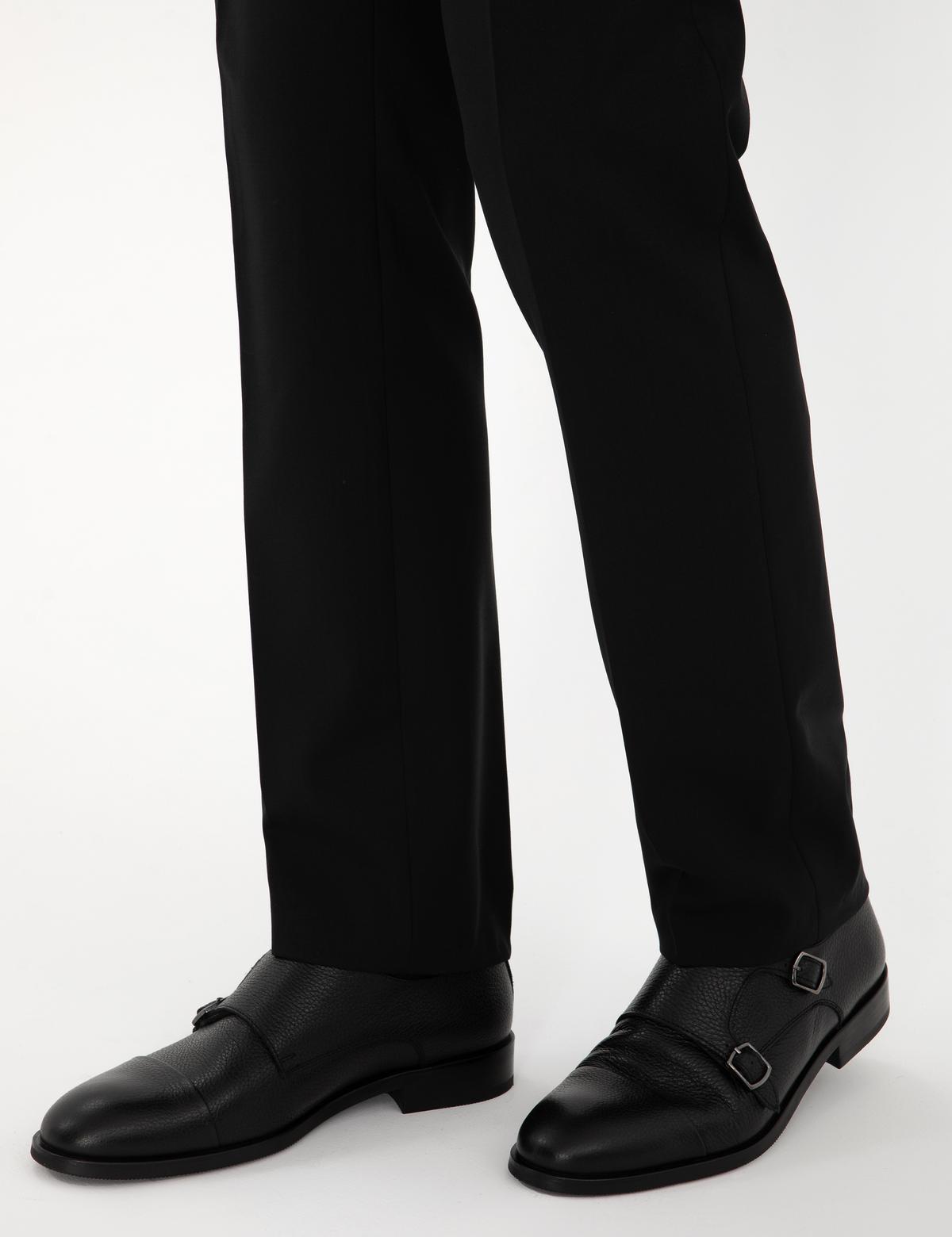 Siyah %100 Deri Klasik Ayakkabı - 50315664020