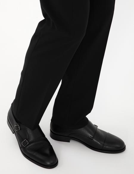 Siyah %100 Deri Klasik Ayakkabı - 50315664020