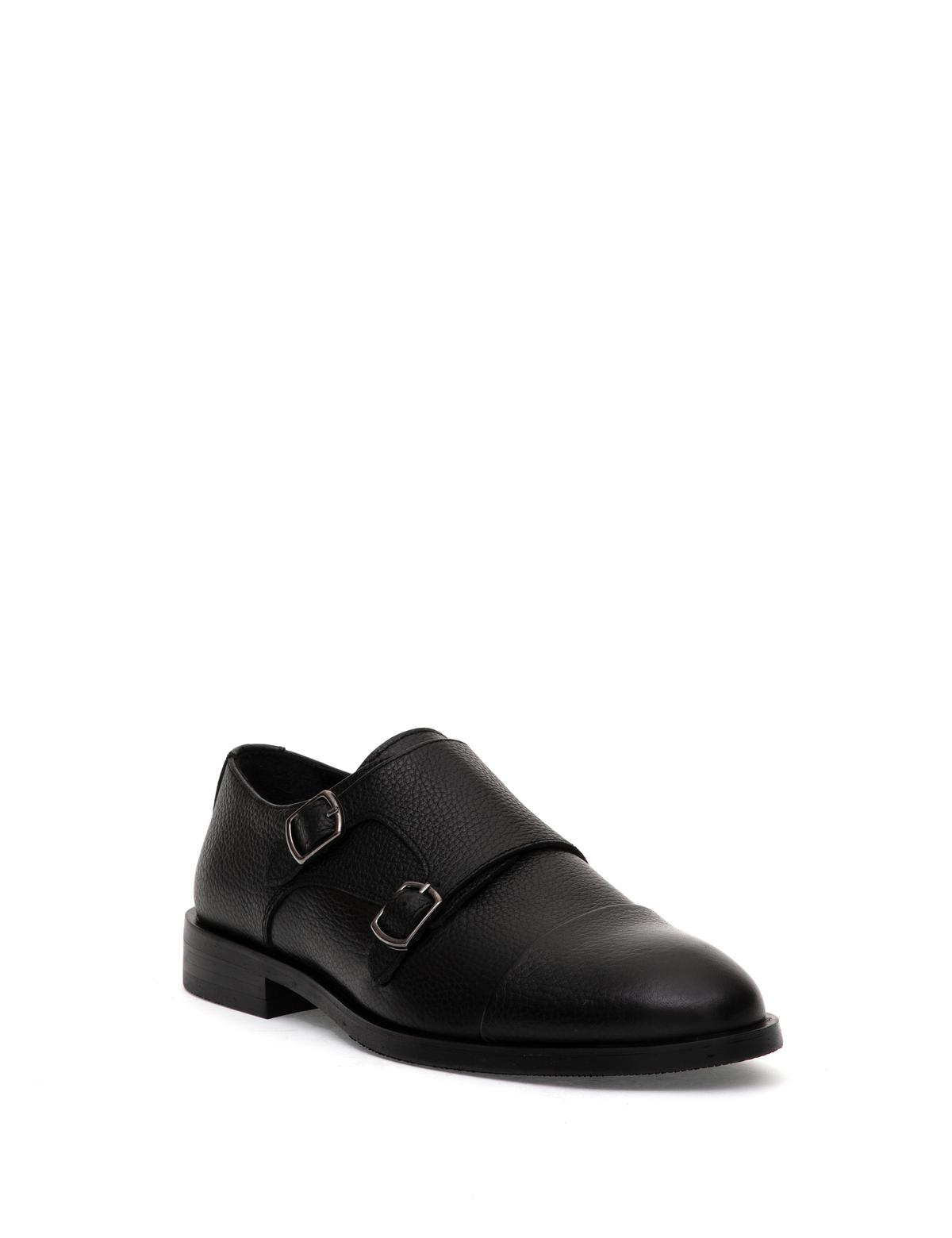 Siyah %100 Deri Klasik Ayakkabı - 50315664020