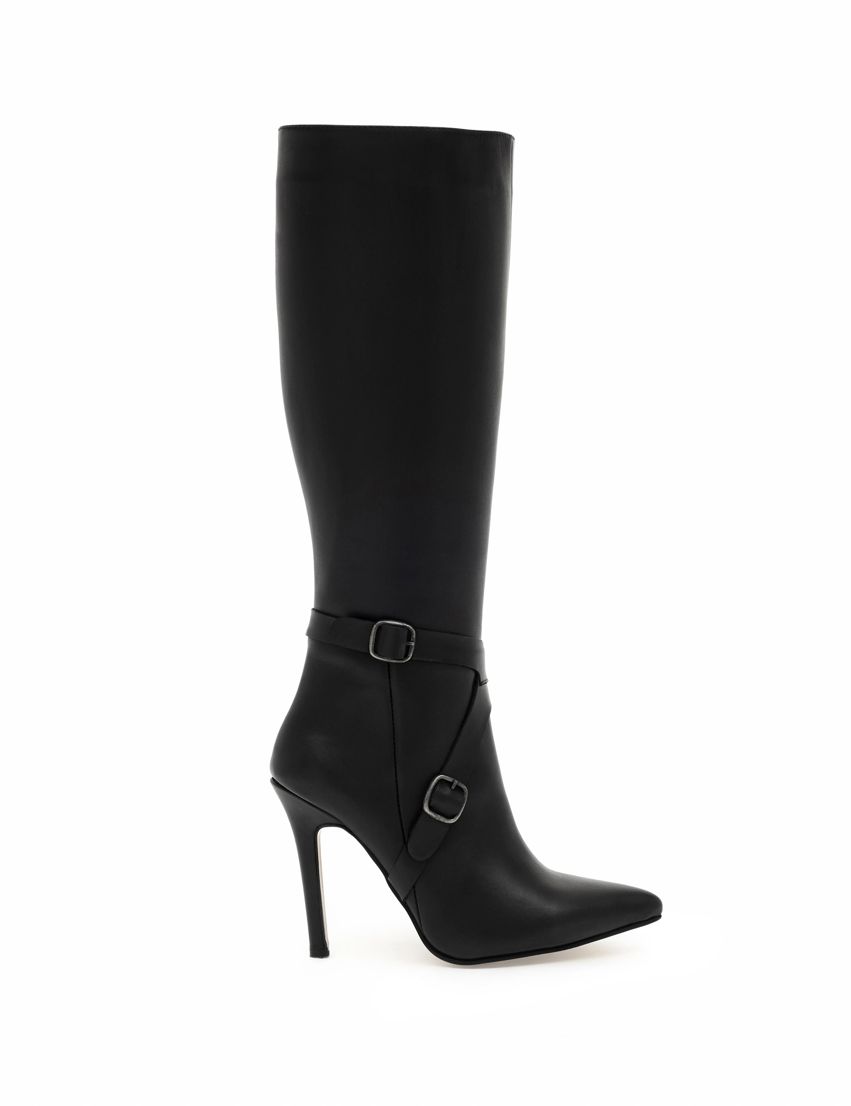 Siyah Topuklu Çizme