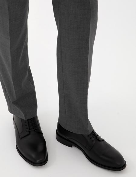 Siyah %100 Deri Klasik Ayakkabı - 50315683015