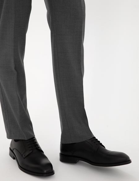 Siyah %100 Deri Klasik Ayakkabı - 50315683015