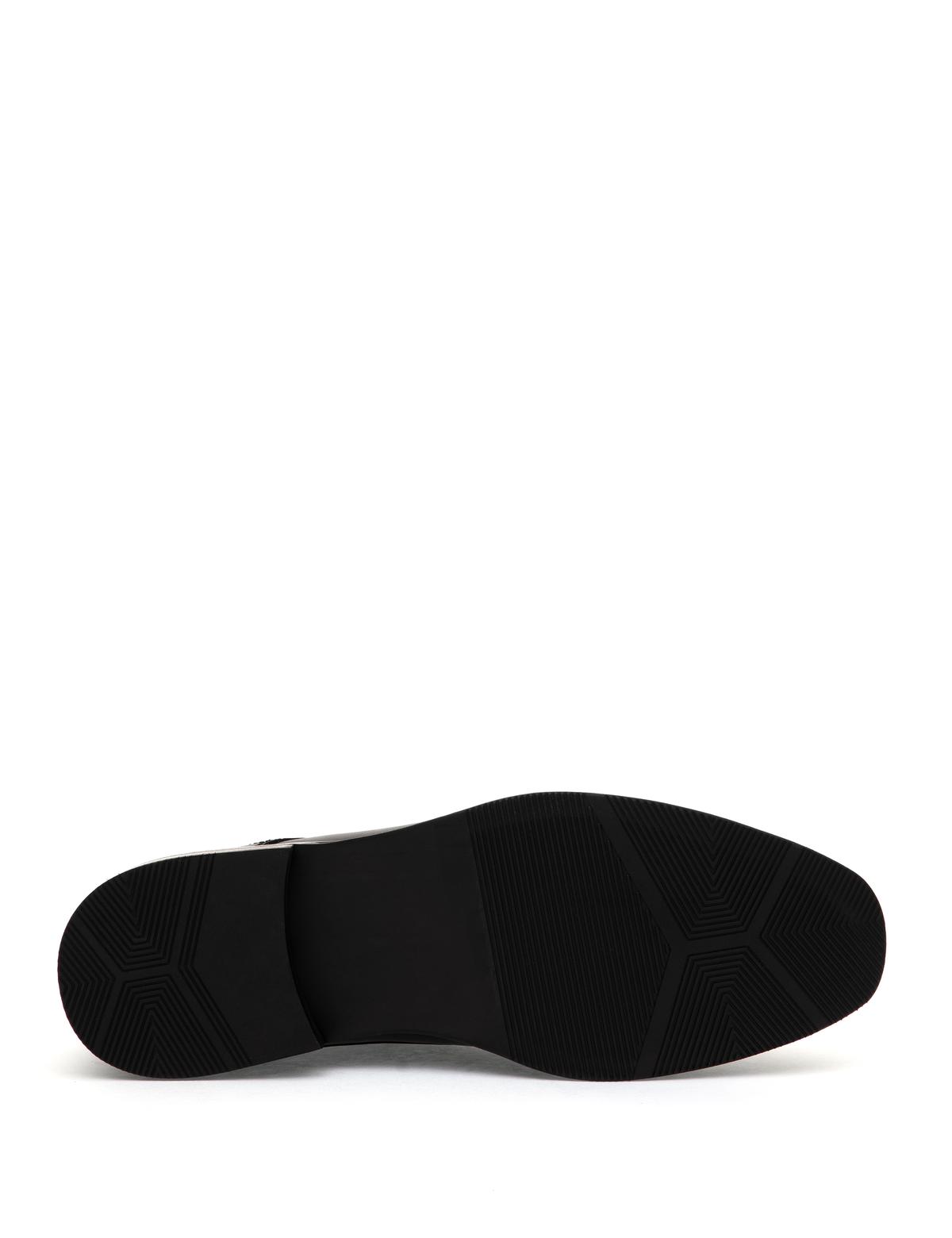 Siyah %100 Deri Klasik Ayakkabı - 50315683015