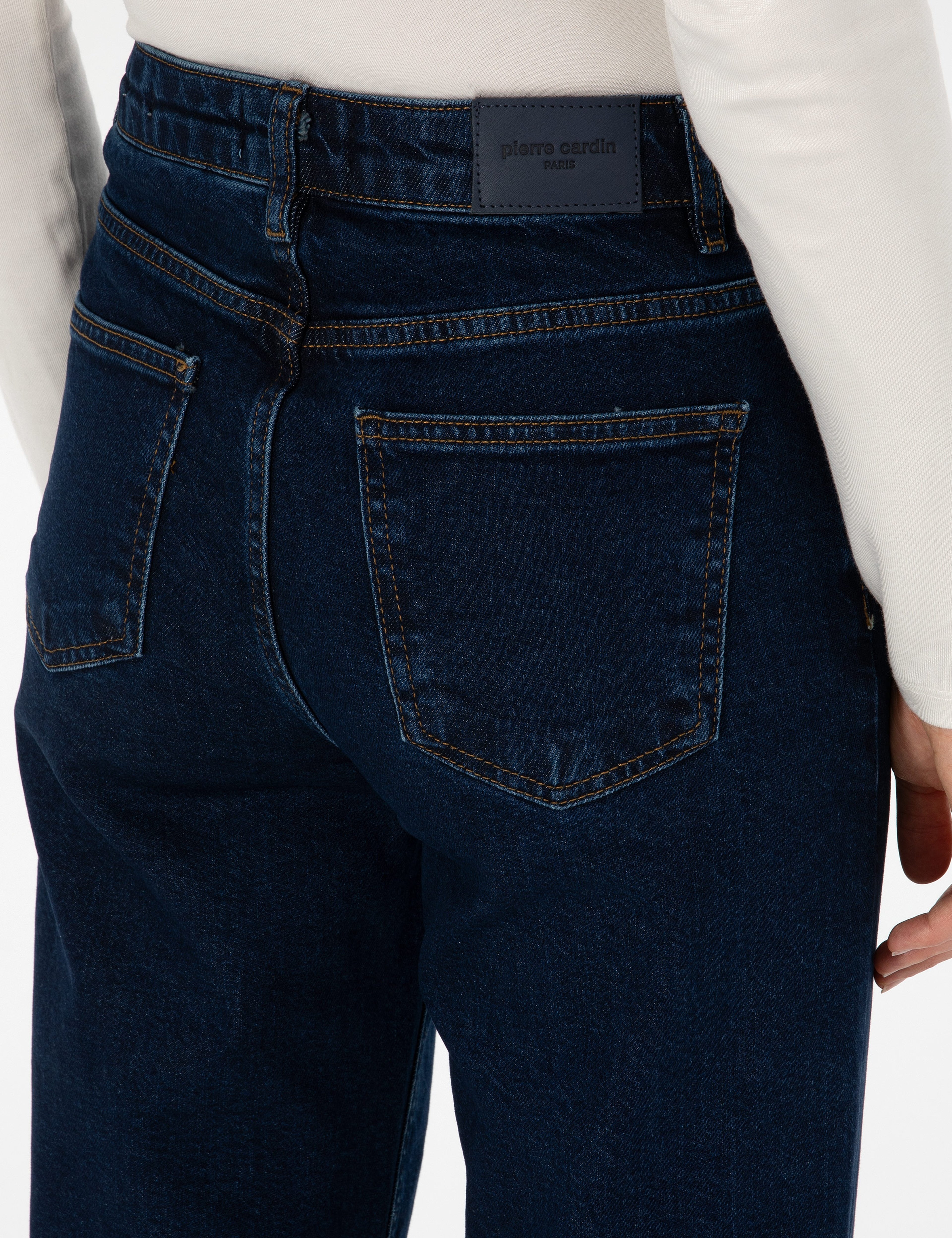 Koyu İndigo Loose Fit Jean Pantolon