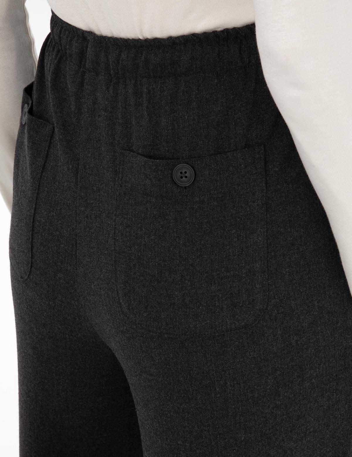 Antrasit Loose Fit Kanvas Pantolon - 50313262003