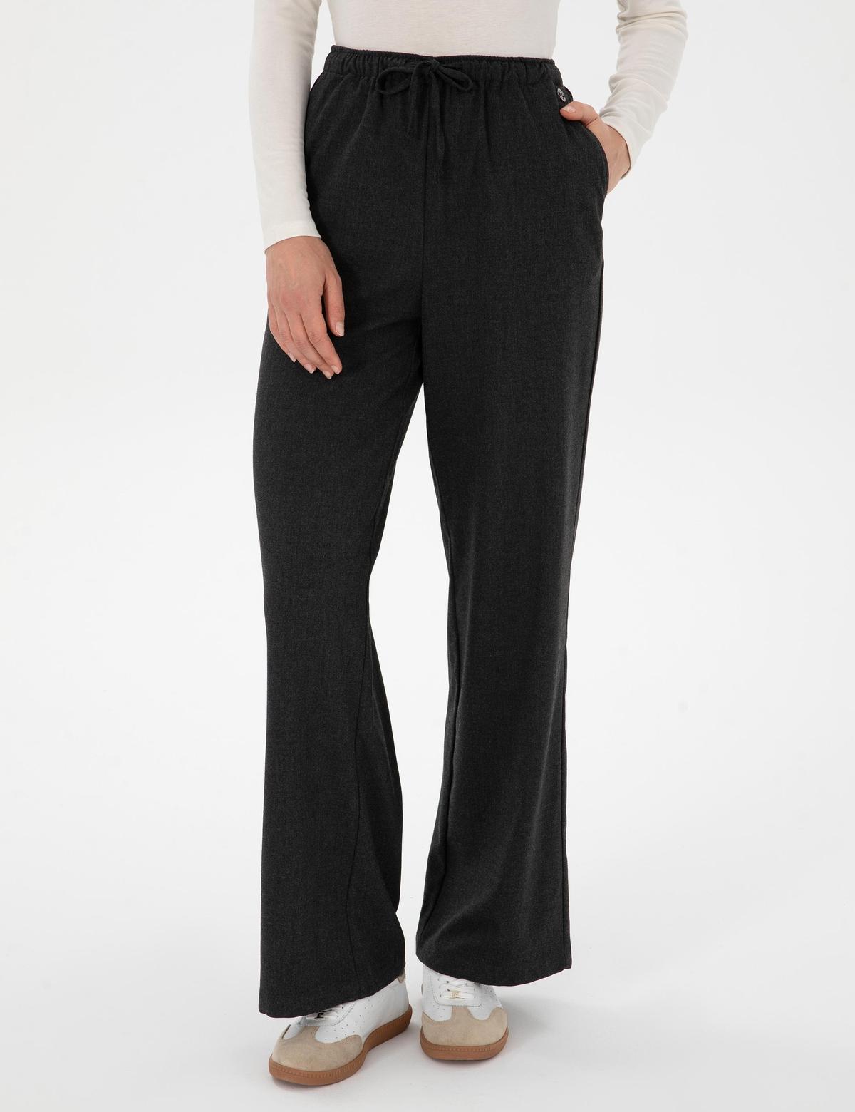 Antrasit Loose Fit Kanvas Pantolon - 50313262003