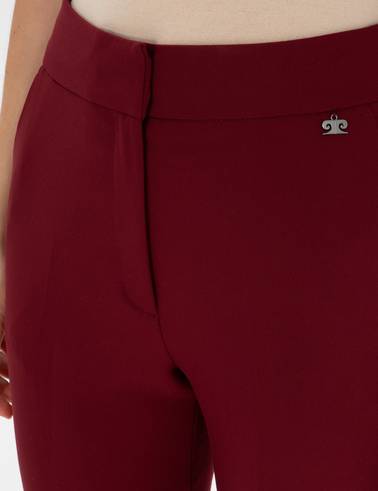 Vişne Flare Fit Kumaş Pantolon