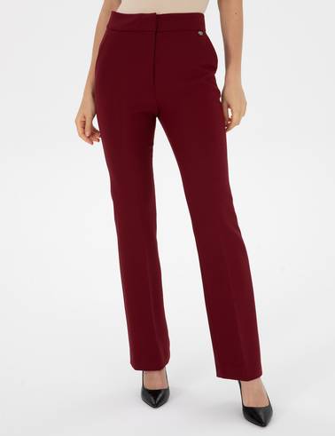 Vişne Flare Fit Kumaş Pantolon