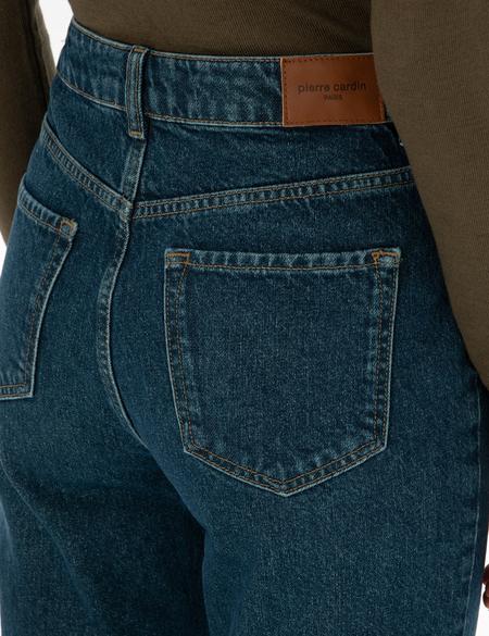 Mom Hıgh Waıst Koyu İndigo Jean Pantolon - 50308396001