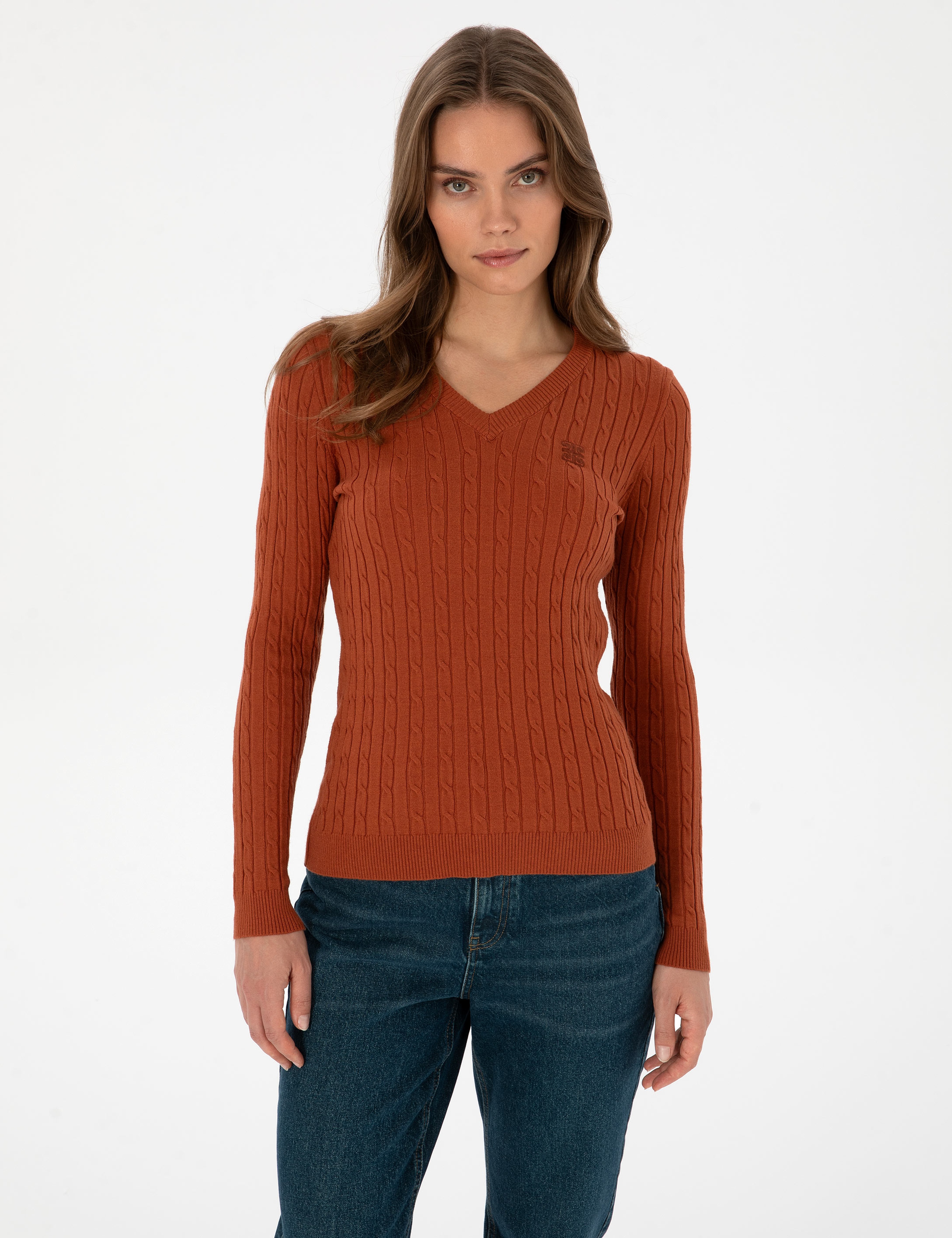 Tarçın Extra Slim Fit Basic Kazak