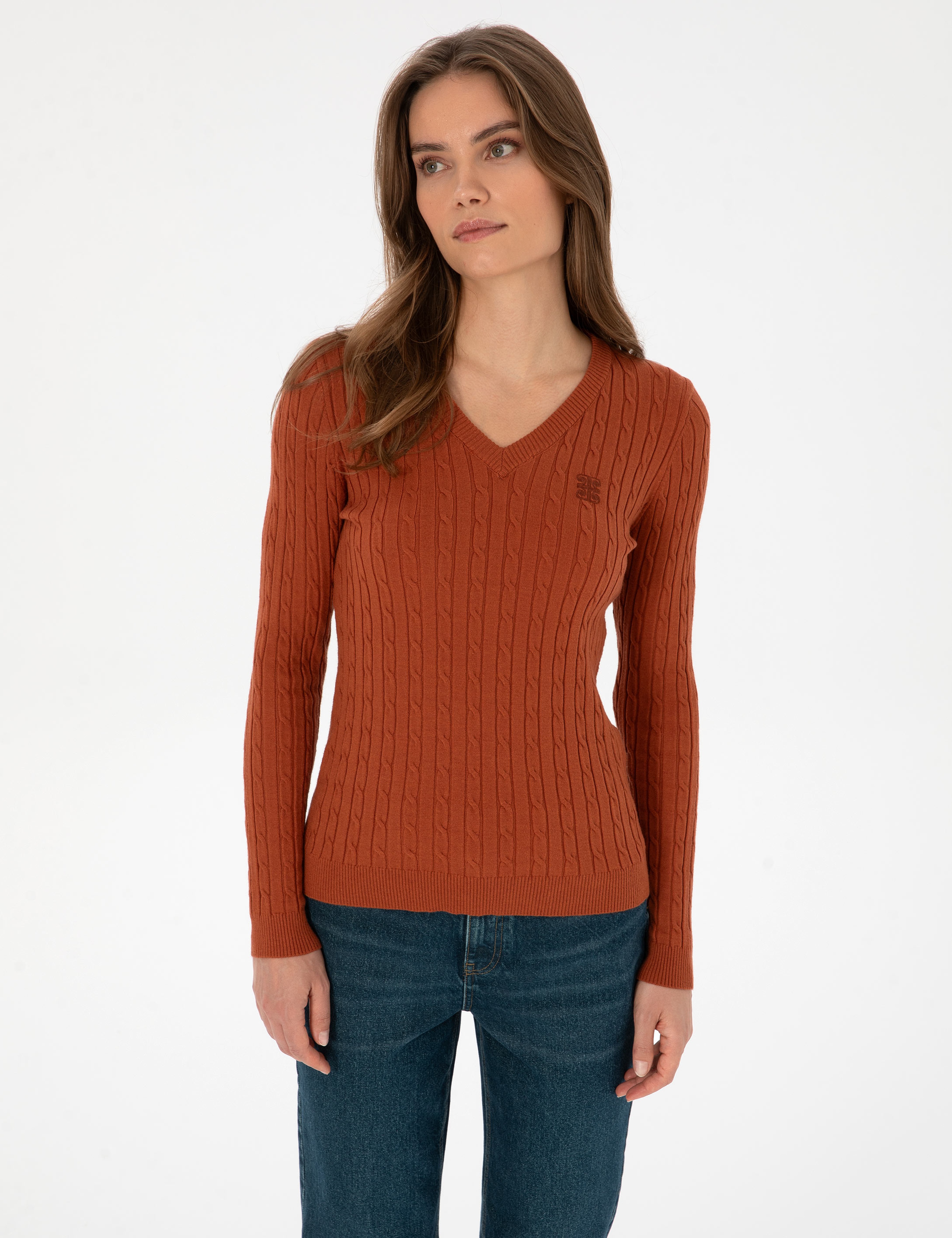 Tarçın Extra Slim Fit Basic Kazak
