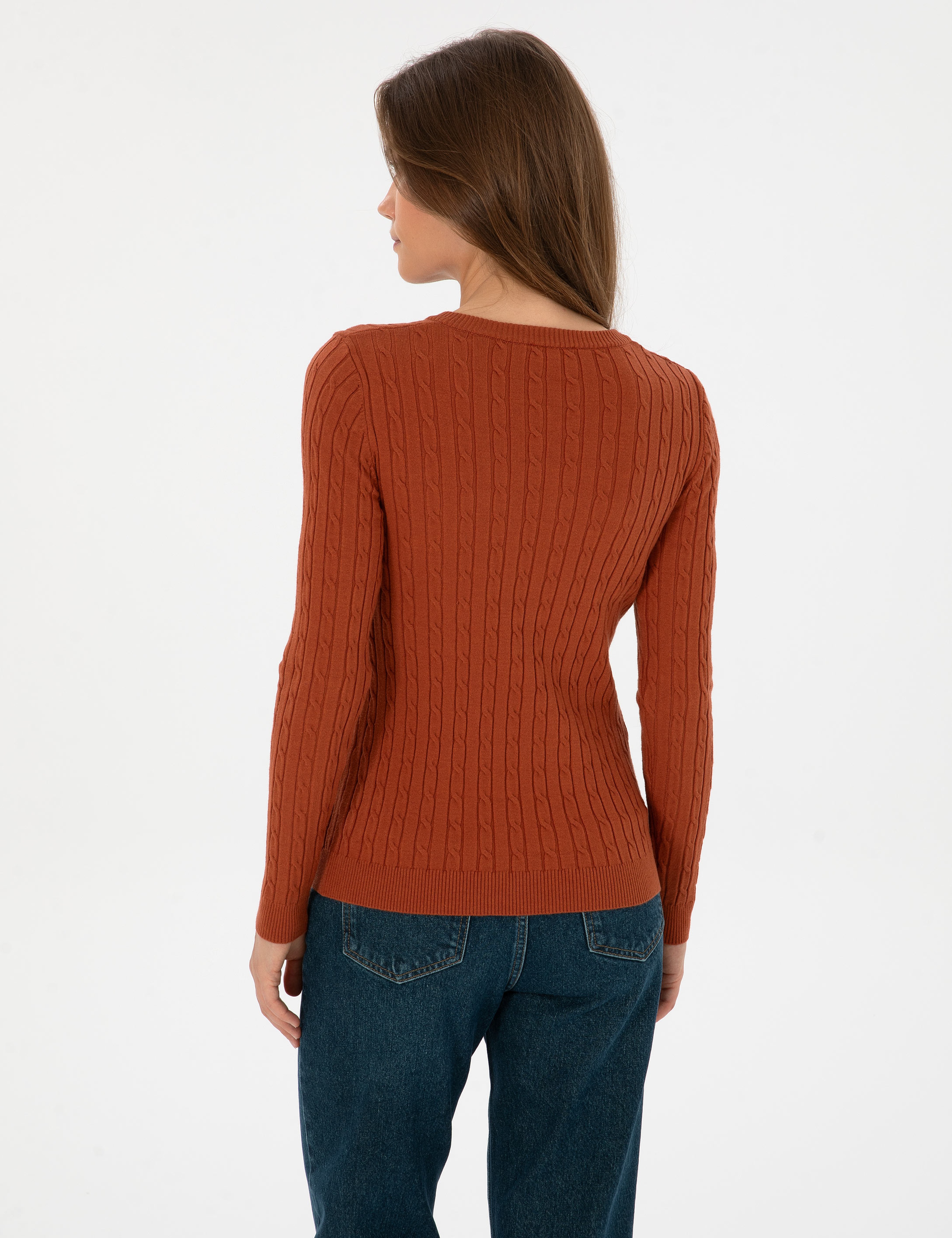 Tarçın Extra Slim Fit Basic Kazak