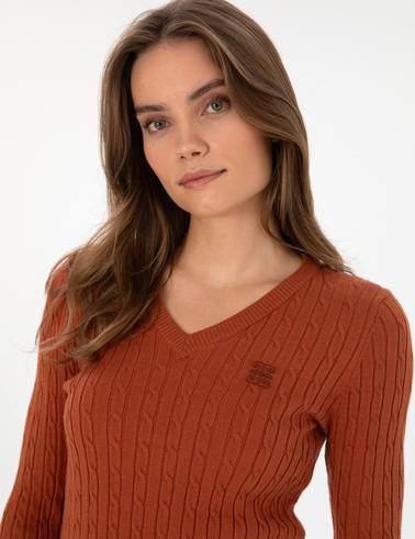 Tarçın Ex. Slim Fit Basic Kazak